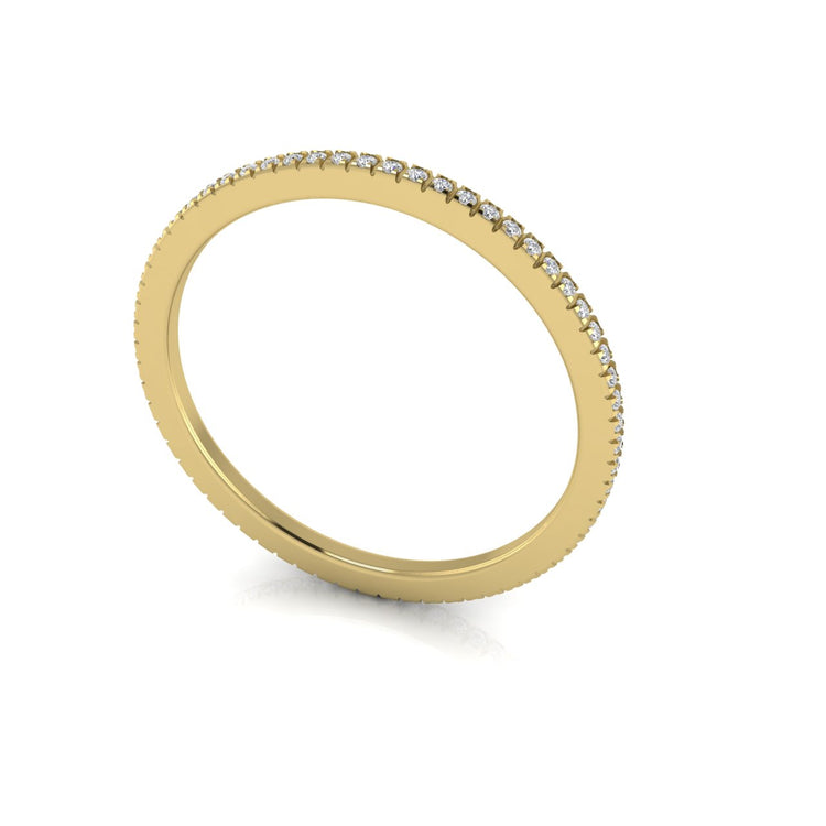 Petite Full Eternity Lab Diamond Wedding Ring