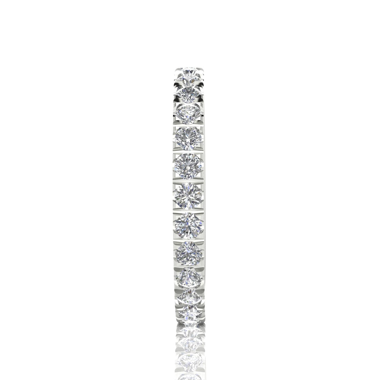 Chevron Eternity Lab Diamond Wedding Ring