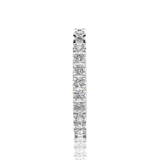 Chevron Eternity Lab Diamond Wedding Ring