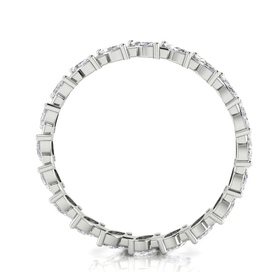 Marquise Cut Eternity Lab Diamond Wedding Ring