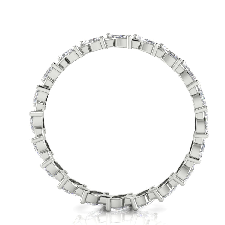Marquise Cut Eternity Lab Diamond Wedding Ring