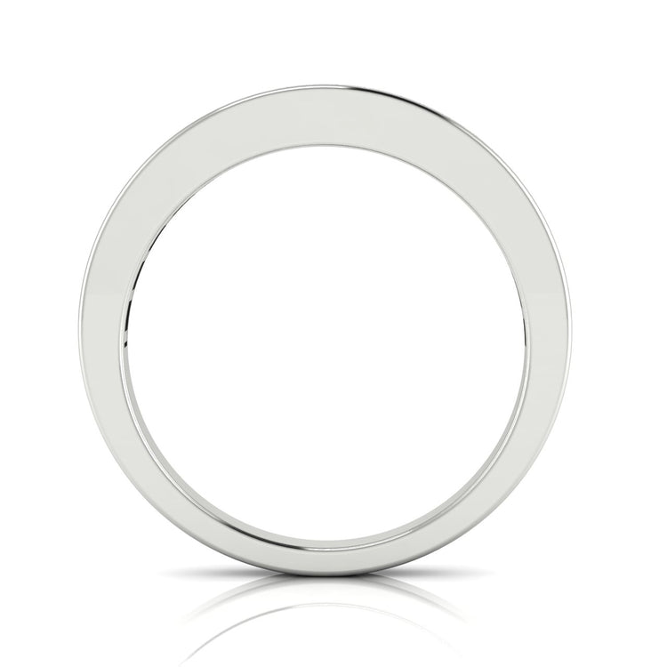 Channel Set Half Eternity Moissanite Wedding Ring