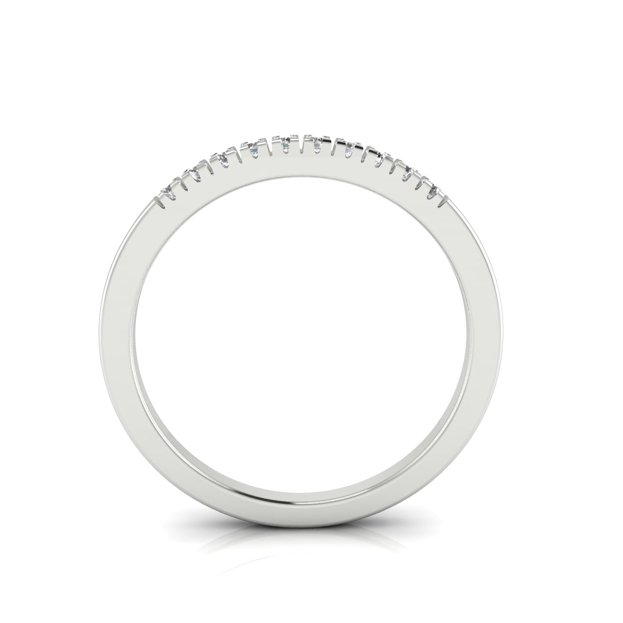 Half Eternity Moissanite Wedding Ring