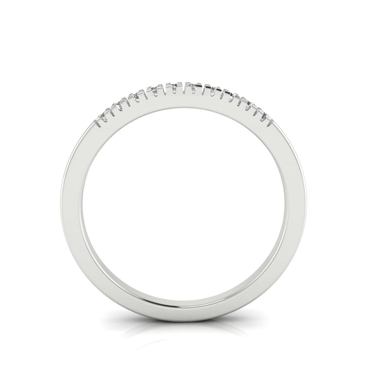 Half Eternity Moissanite Wedding Ring