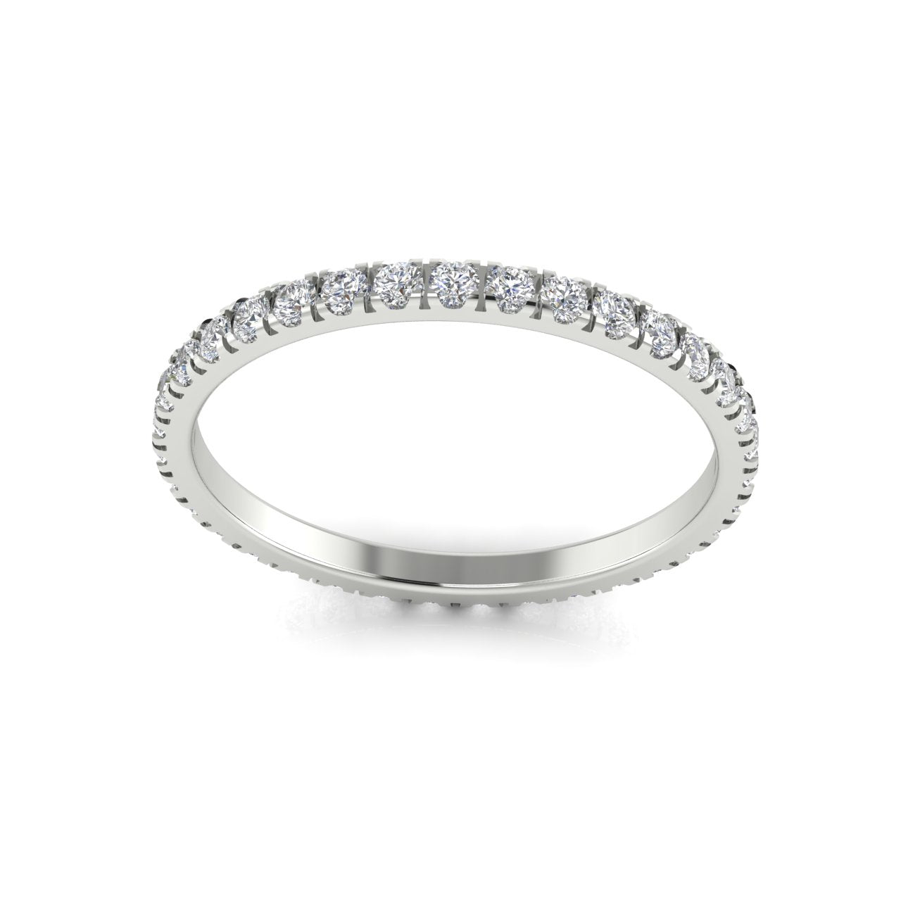 Full Eternity Moissanite Wedding Ring
