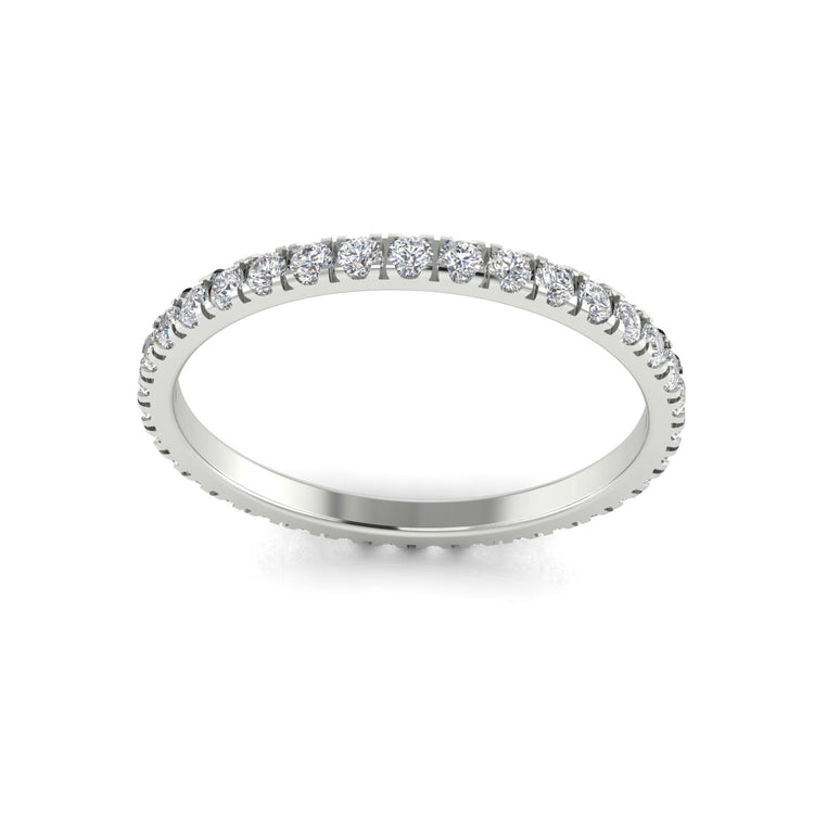 Full Eternity Moissanite Wedding Ring