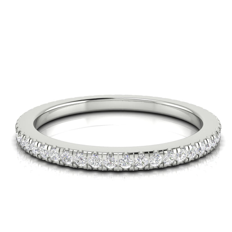 Elegant Slim Lab Diamond Eternity Ring