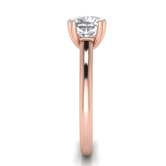 Double Prong Cushion Cut Lab Diamond Engagement Ring