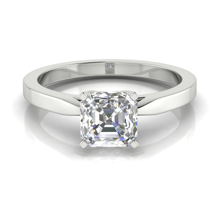 Tulip Basket Emerald Cut  Engagement Ring | Moissanite | Lab Grown Diamond