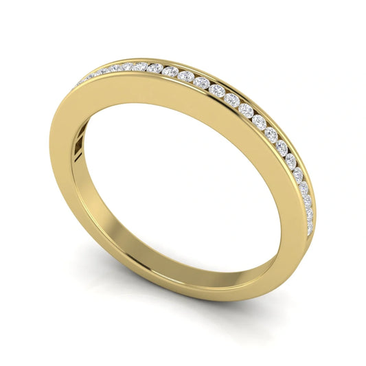 Channel Set Eternity Lab Diamond Wedding Ring