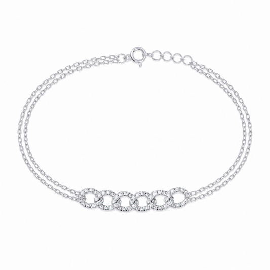 Dazzling Chain Link Lab Diamond Bracelet