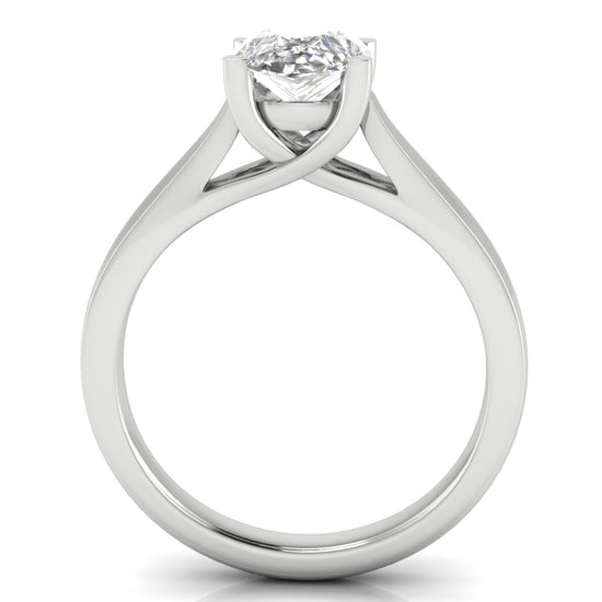Crossover Pear Shaped Moissanite Engagement Ring