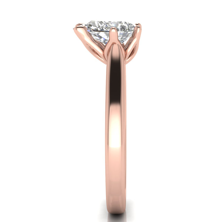 Floral Pear Shaped Moissanite Engagement Ring