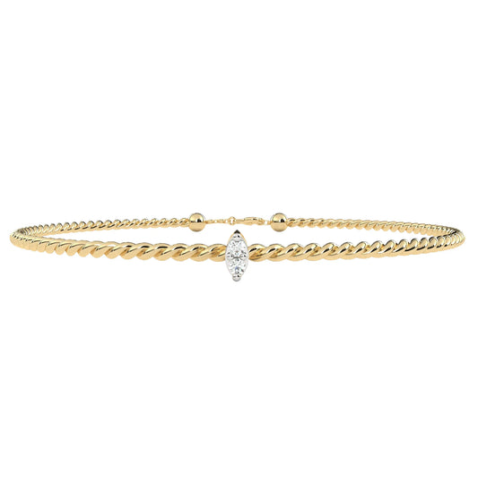 Twisted Elegance Lab Diamond Bracelet
