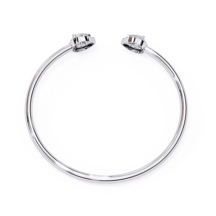 Dewdrop Duo Twinkling Lab Diamond Bracelet