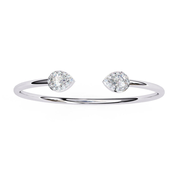 Dewdrop Duo Twinkling Lab Diamond Bracelet