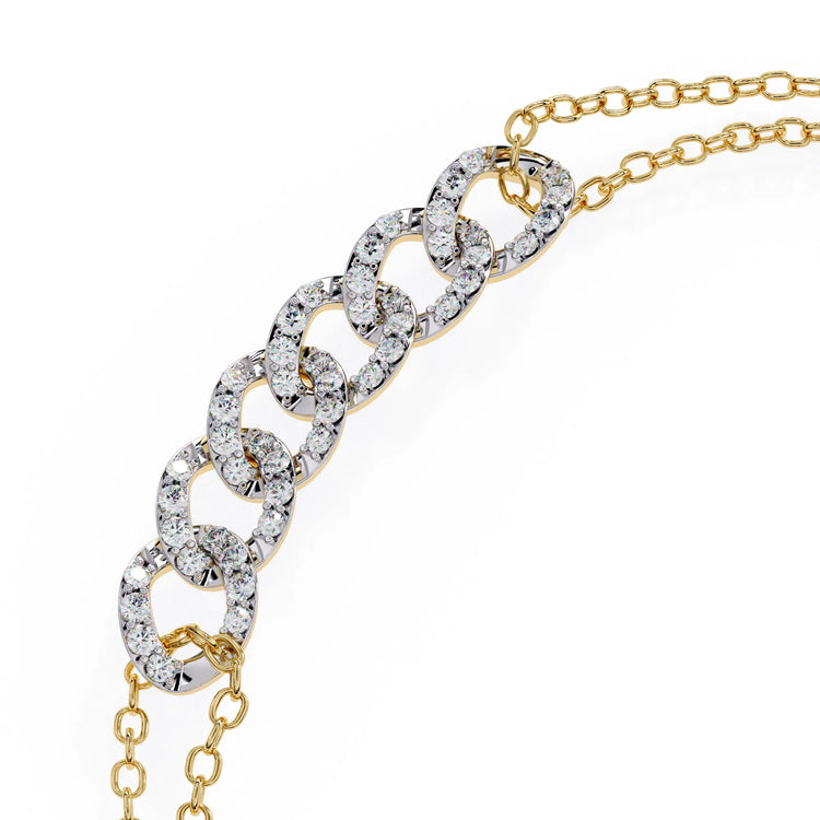 Dazzling Chain Link Lab Diamond Bracelet