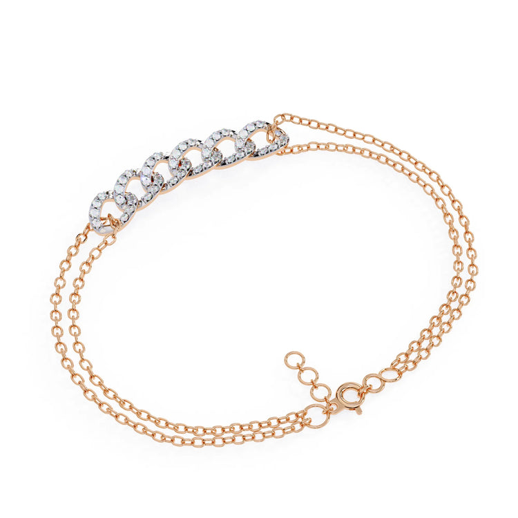 Dazzling Chain Link Lab Diamond Bracelet