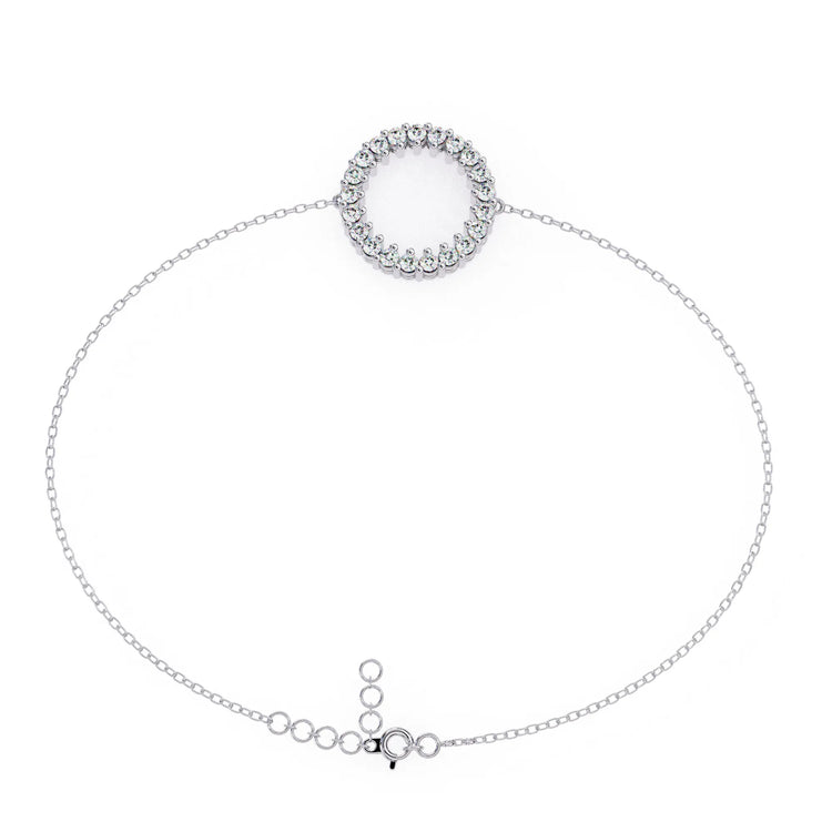 Luminous Circle Lab Diamond-Accented Bracelet