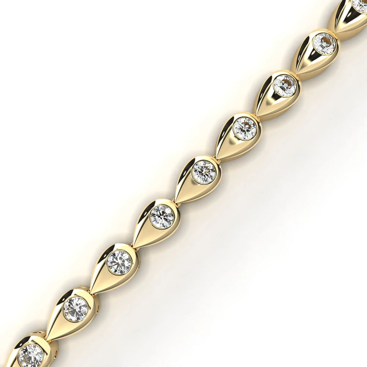 Teardrop Radiance Lab Diamond Bracelet
