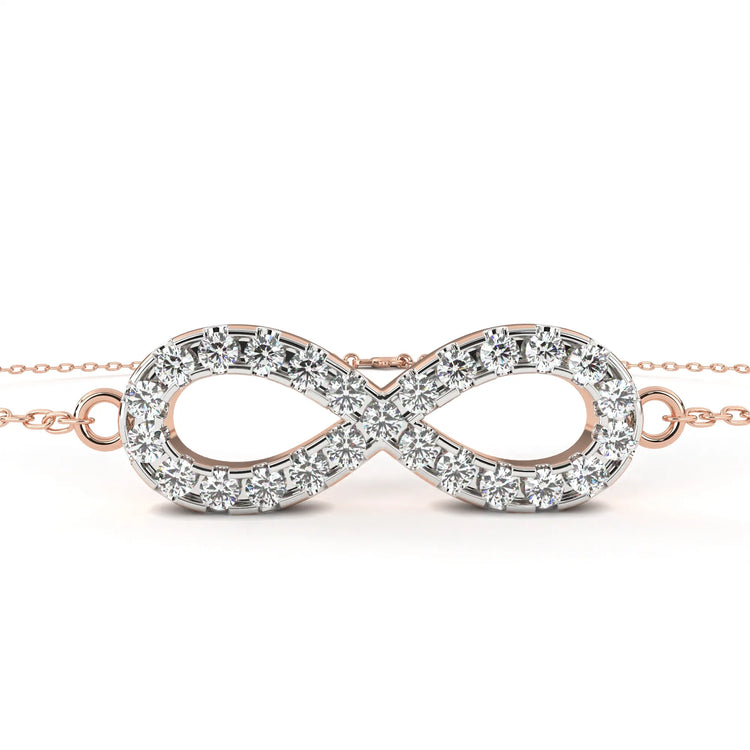 Eternal Love Infinity Moissanite Bracelet