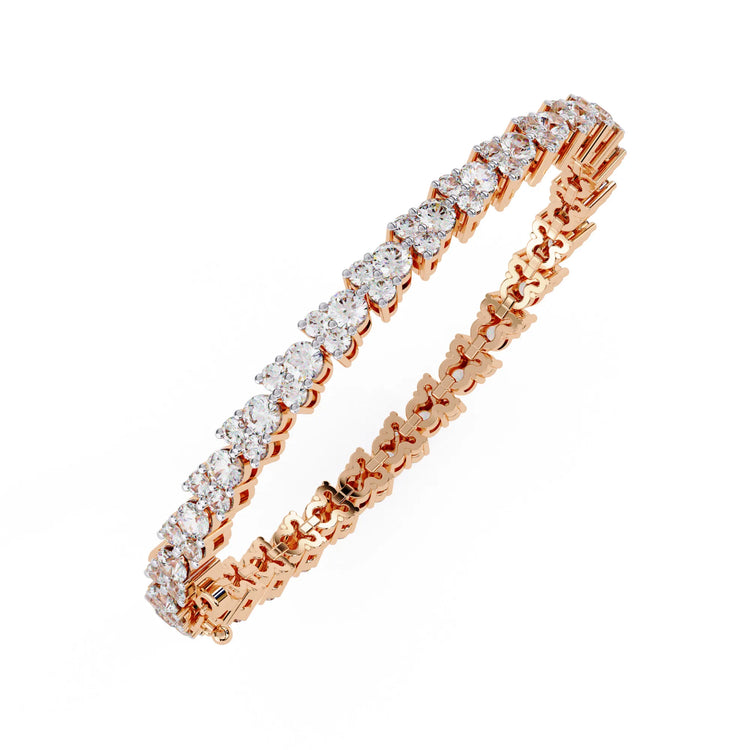 Gilded Embrace Lab Diamond Bracelet