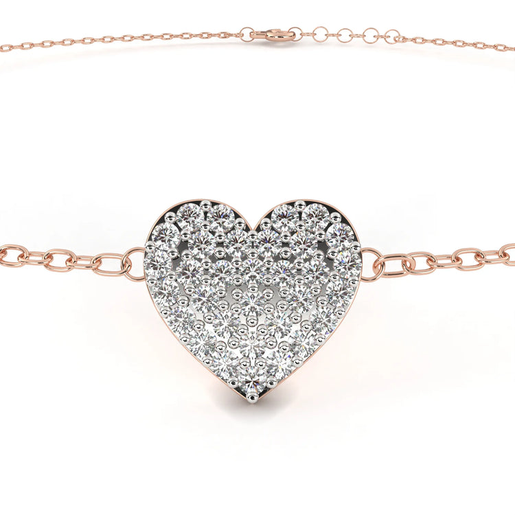 Radiant Heart Moissanite Bracelet