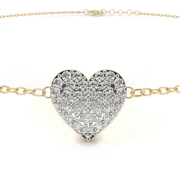 Radiant Heart Lab Diamond Bracelet