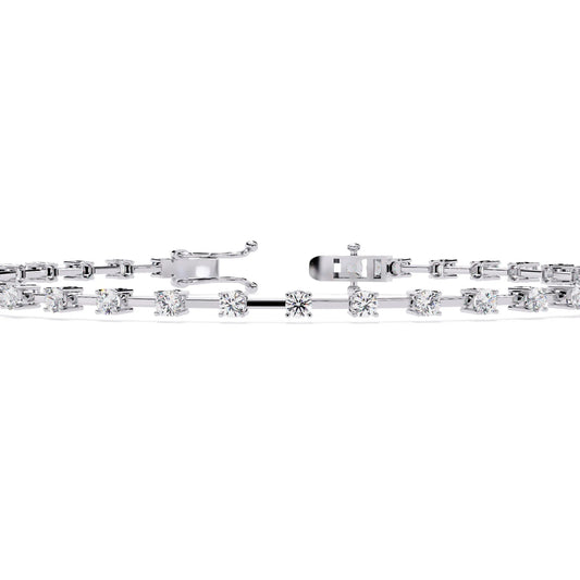 Classic Row Lab Diamond Bracelet
