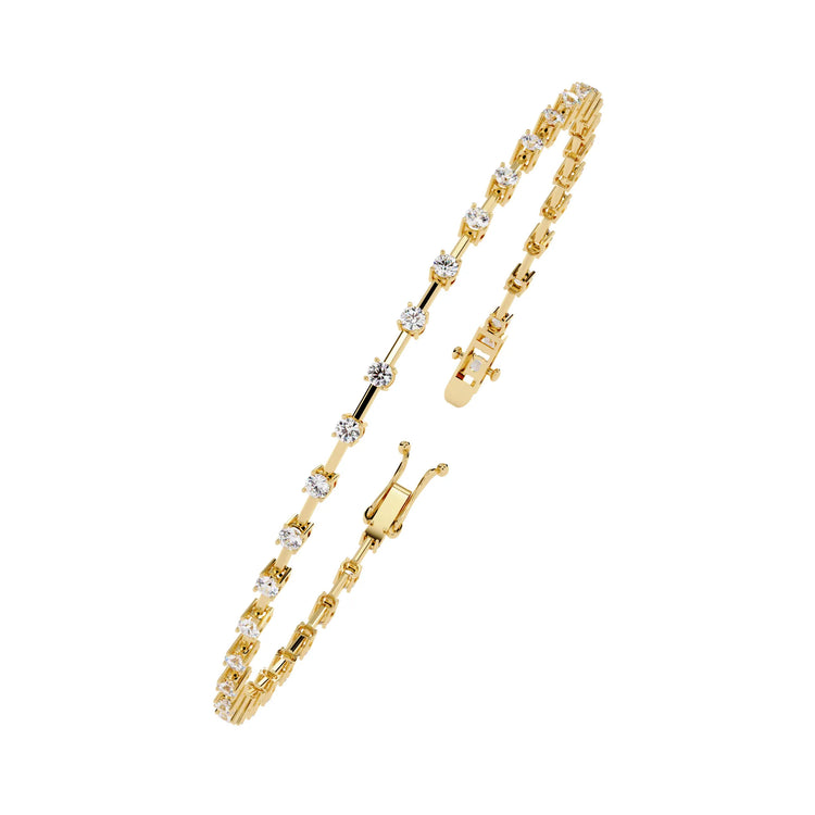 Classic Row Lab Diamond Bracelet