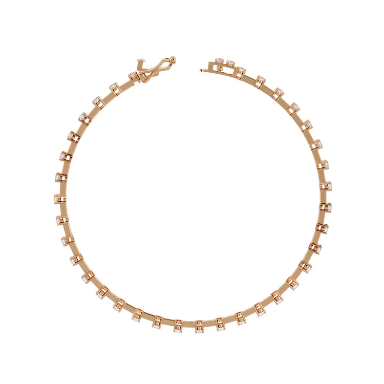 Classic Row Lab Diamond Bracelet
