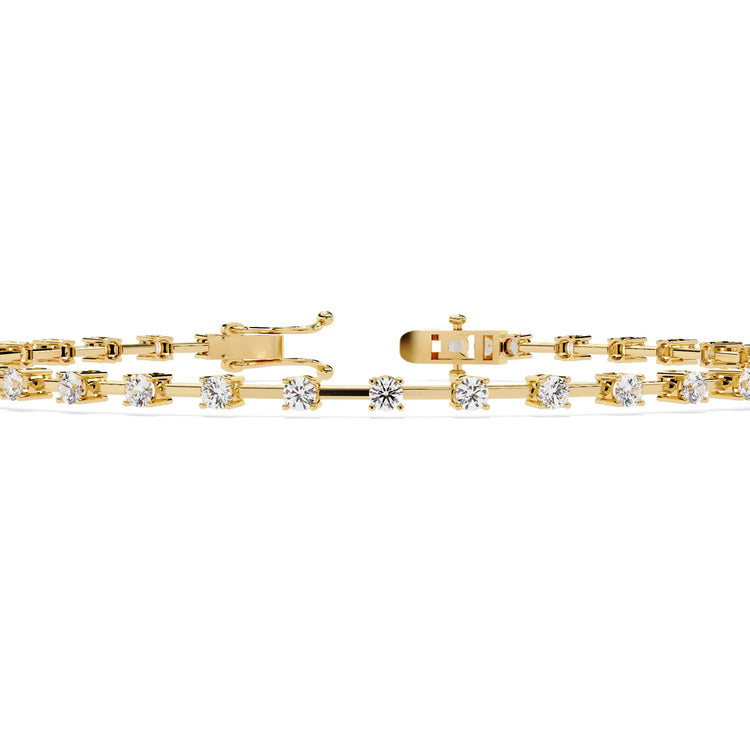 Classic Row Lab Diamond Bracelet