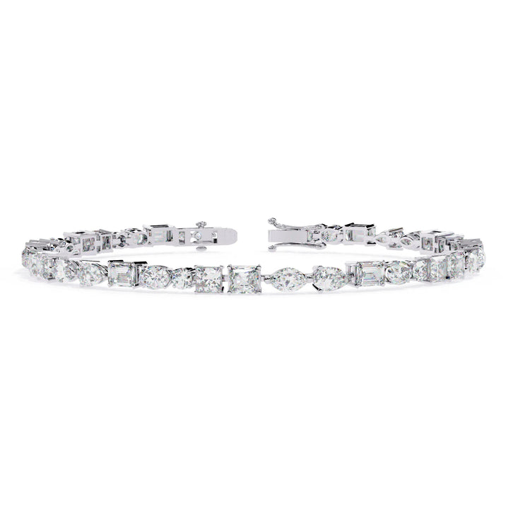 Luminous Shapes Moissanite Bracelet