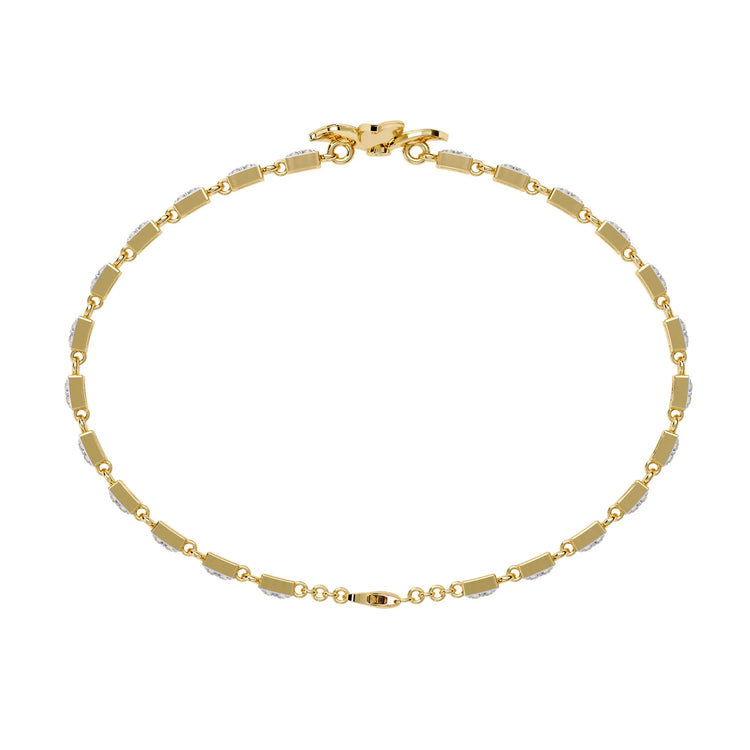 Floral Sparkle Lab Diamond Bracelet