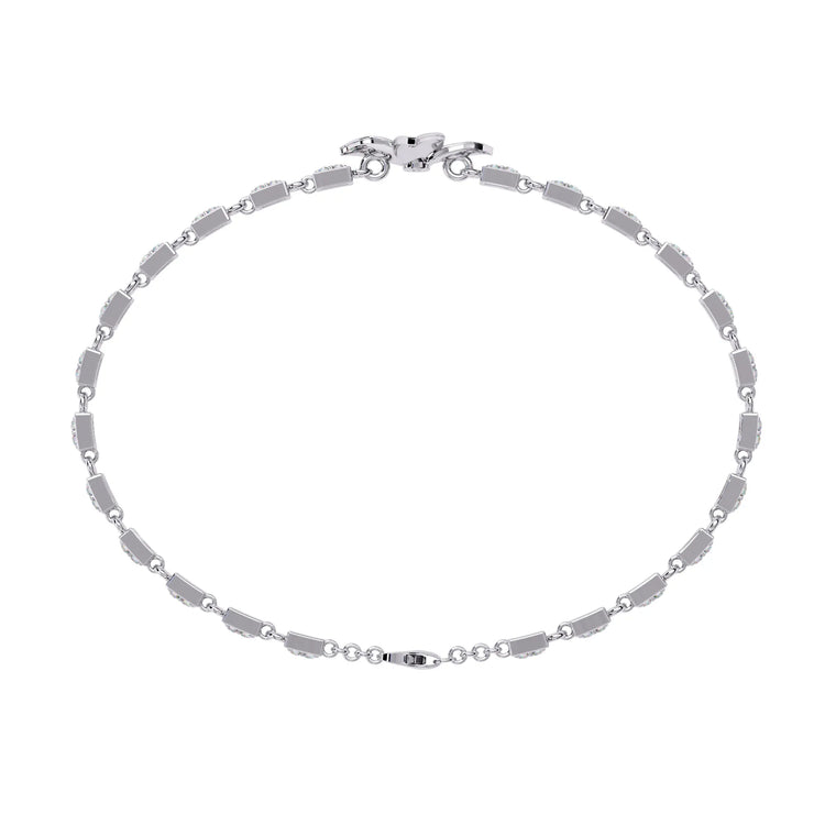 Floral Sparkle Moissanite Bracelet