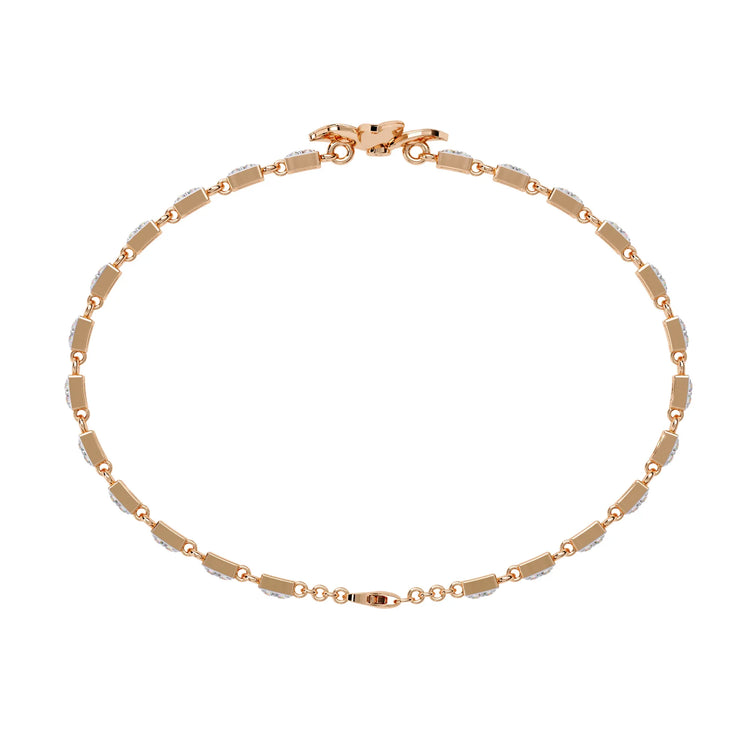 Floral Sparkle Lab Diamond Bracelet