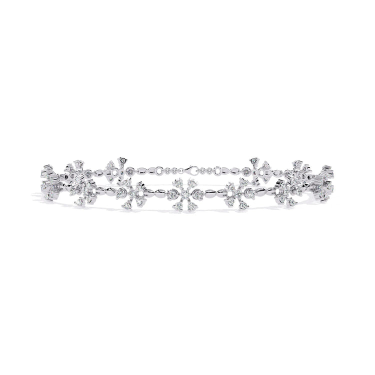 Petal Blossom Lab Diamond Bracelet