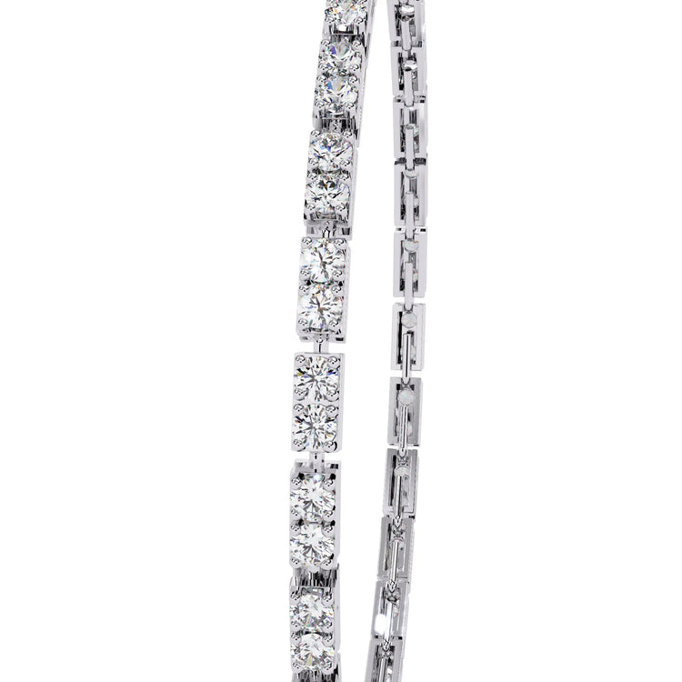 Facet Baguette Moissanite Bracelet