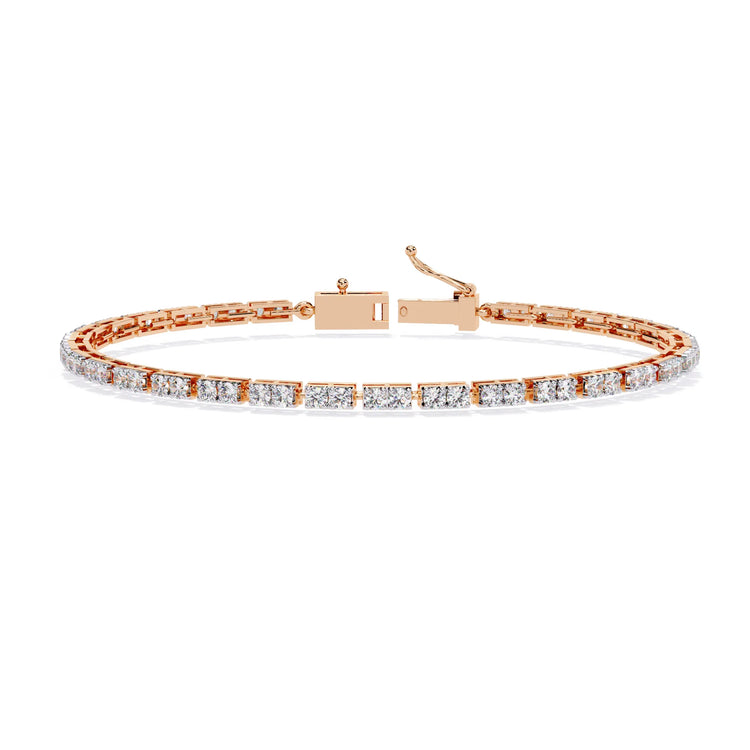 Facet Baguette Moissanite Bracelet