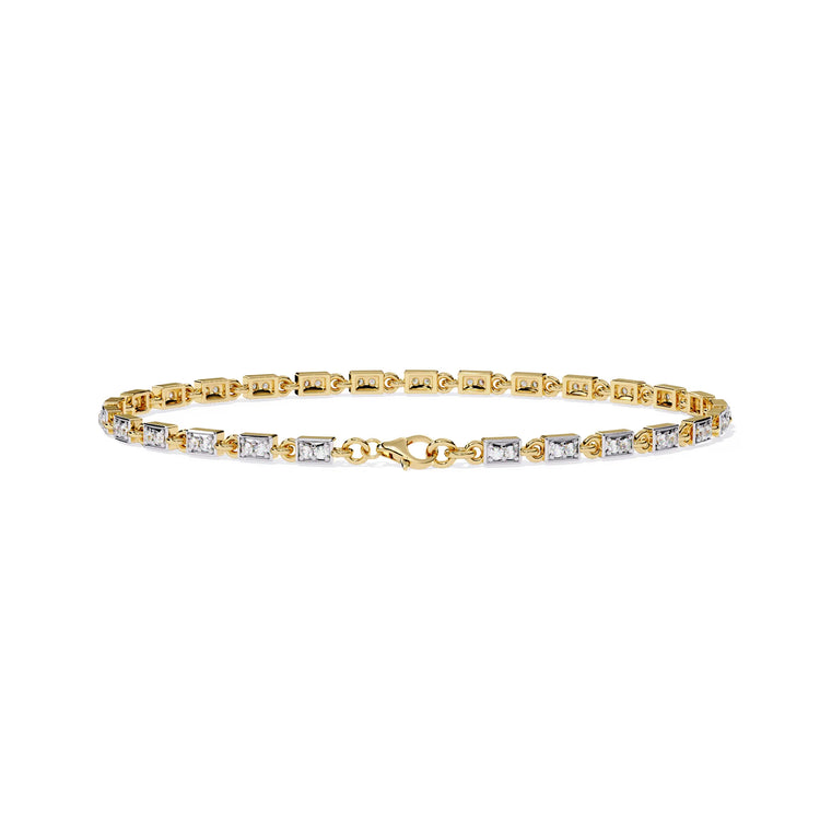 Aurora Row Moissanite Bracelet