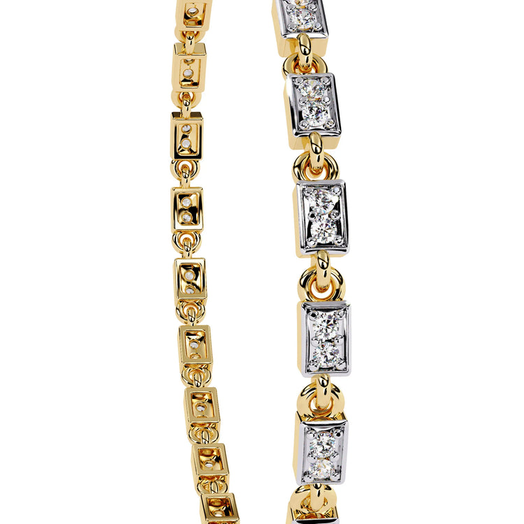 Aurora Row Moissanite Bracelet