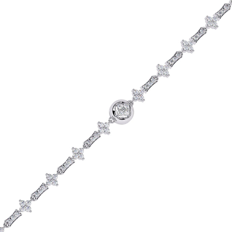 Luxe Medallion Moissanite Bracelet