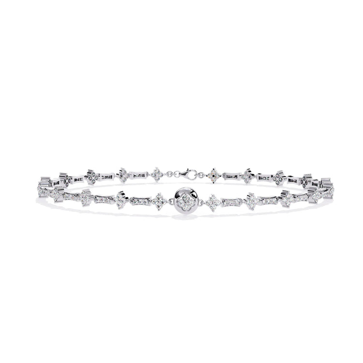 Luxe Medallion Lab Diamond Bracelet