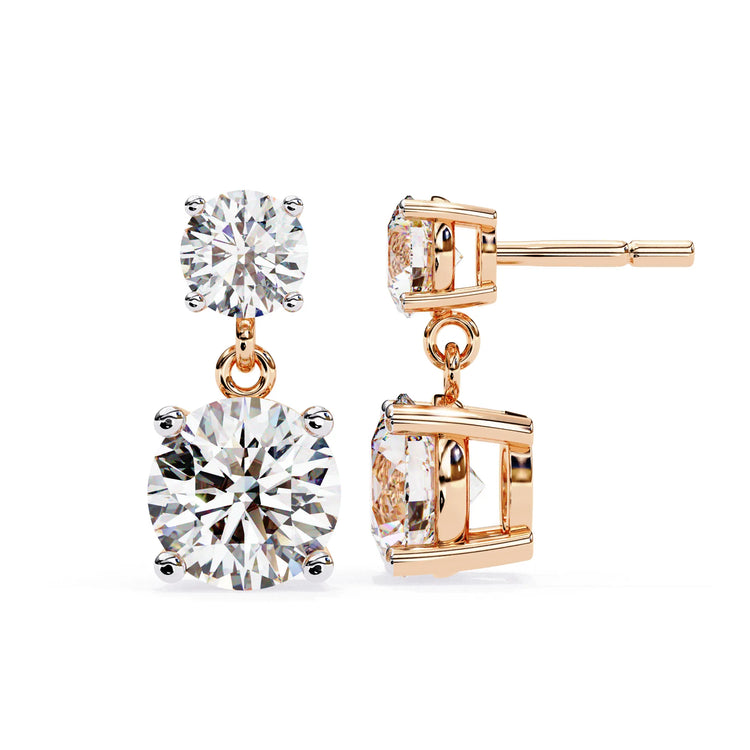 Classic Drop Lab Diamond Studs Earring