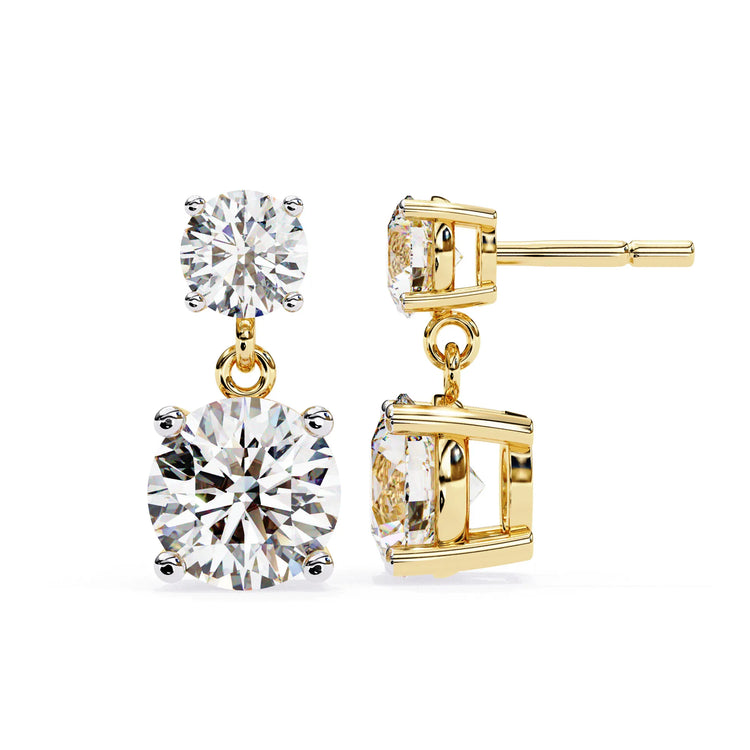 Classic Drop Lab Diamond Studs Earring