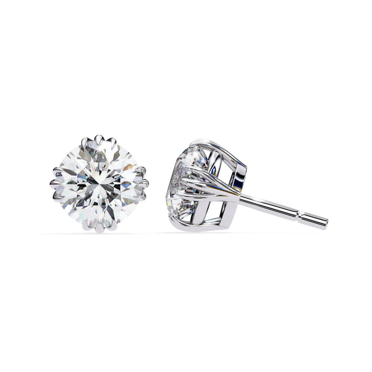 Brilliant Round Cut Lab Diamond Studs Earrings