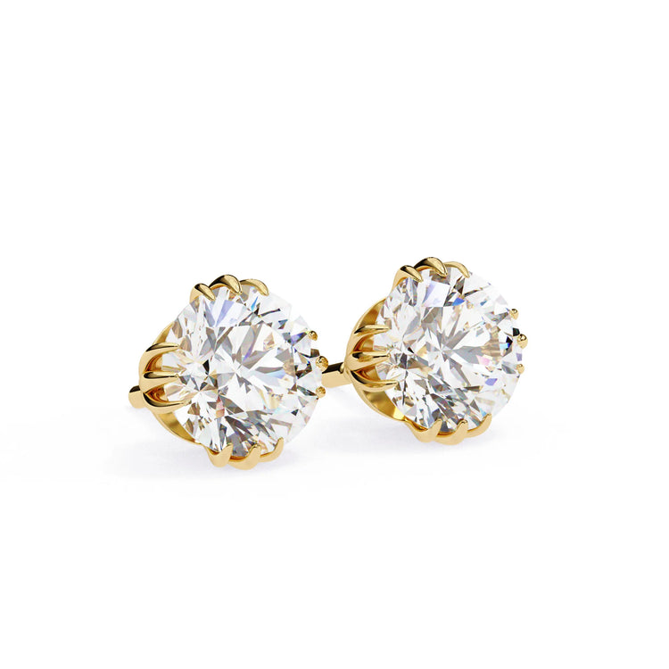 Brilliant Round Cut Lab Diamond Studs Earrings