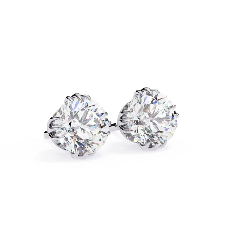 Brilliant Round Cut Lab Diamond Studs Earrings