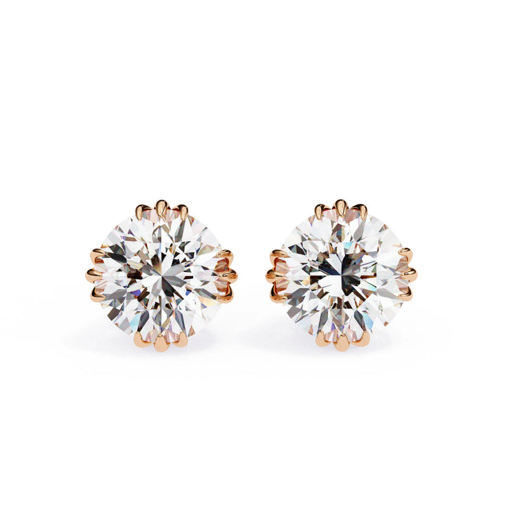 Brilliant Round Cut Lab Diamond Studs Earrings