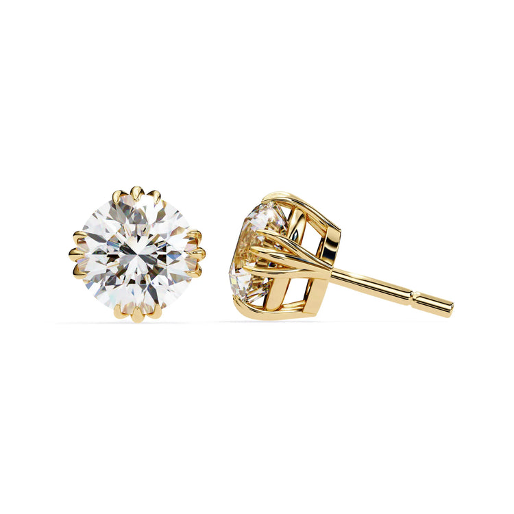 Brilliant Round Cut Lab Diamond Studs Earrings